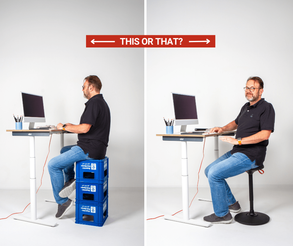 Höhenverstellbarer Hocker: Mehr als nur im Homeoffice praktisch - Eliot Onlineshop