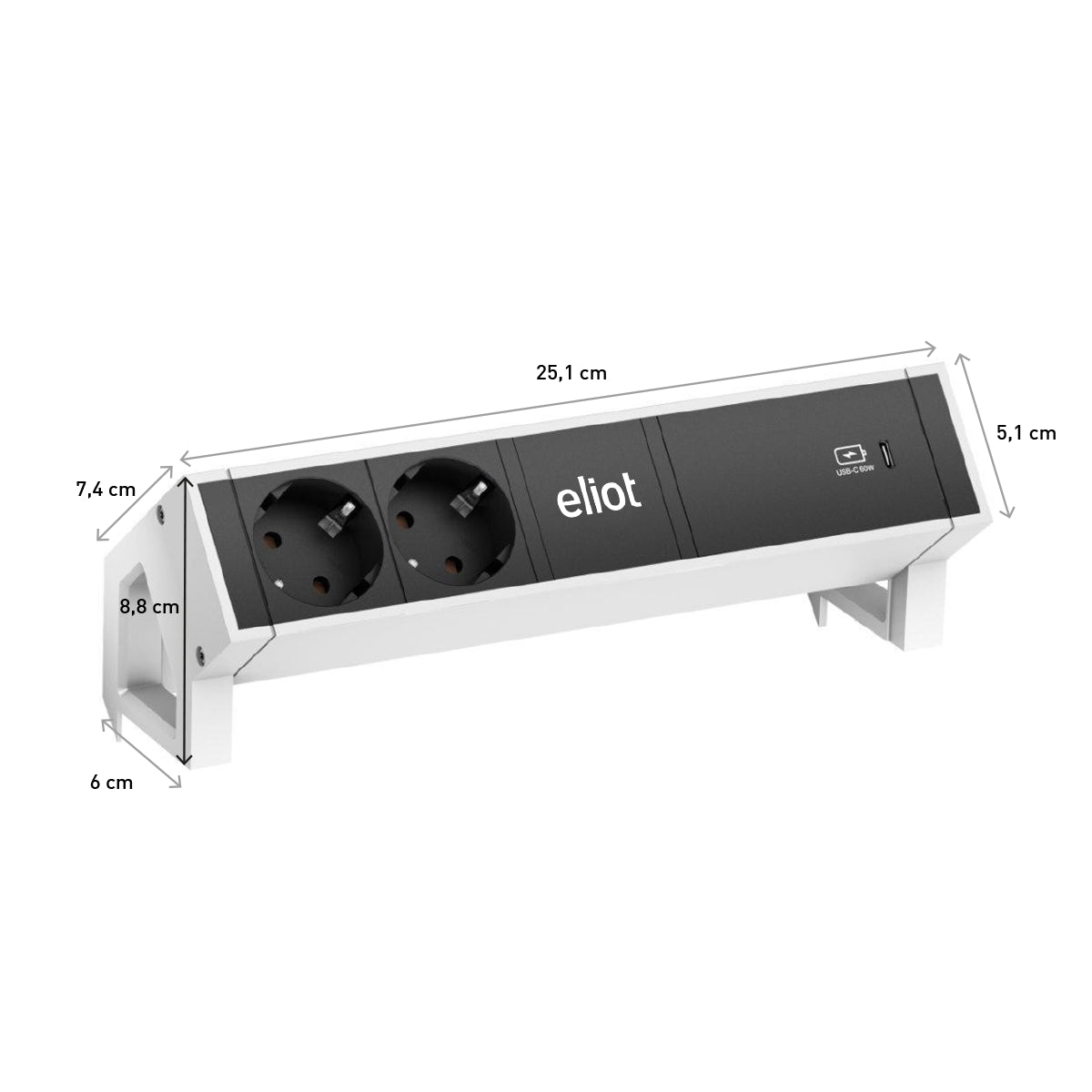 Desk Auftischsteckdose mit 60W USB - C - Eliot Onlineshop