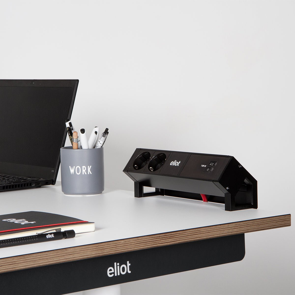 Desk Black 100W Auftischsteckdose - Eliot Onlineshop