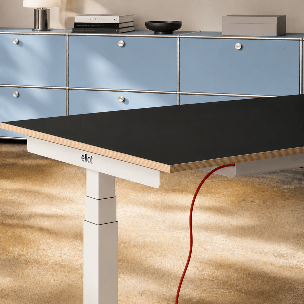 Eliot Pro White Tischplatte Multiplex Fenix Nero 180x80cm - Eliot Onlineshop