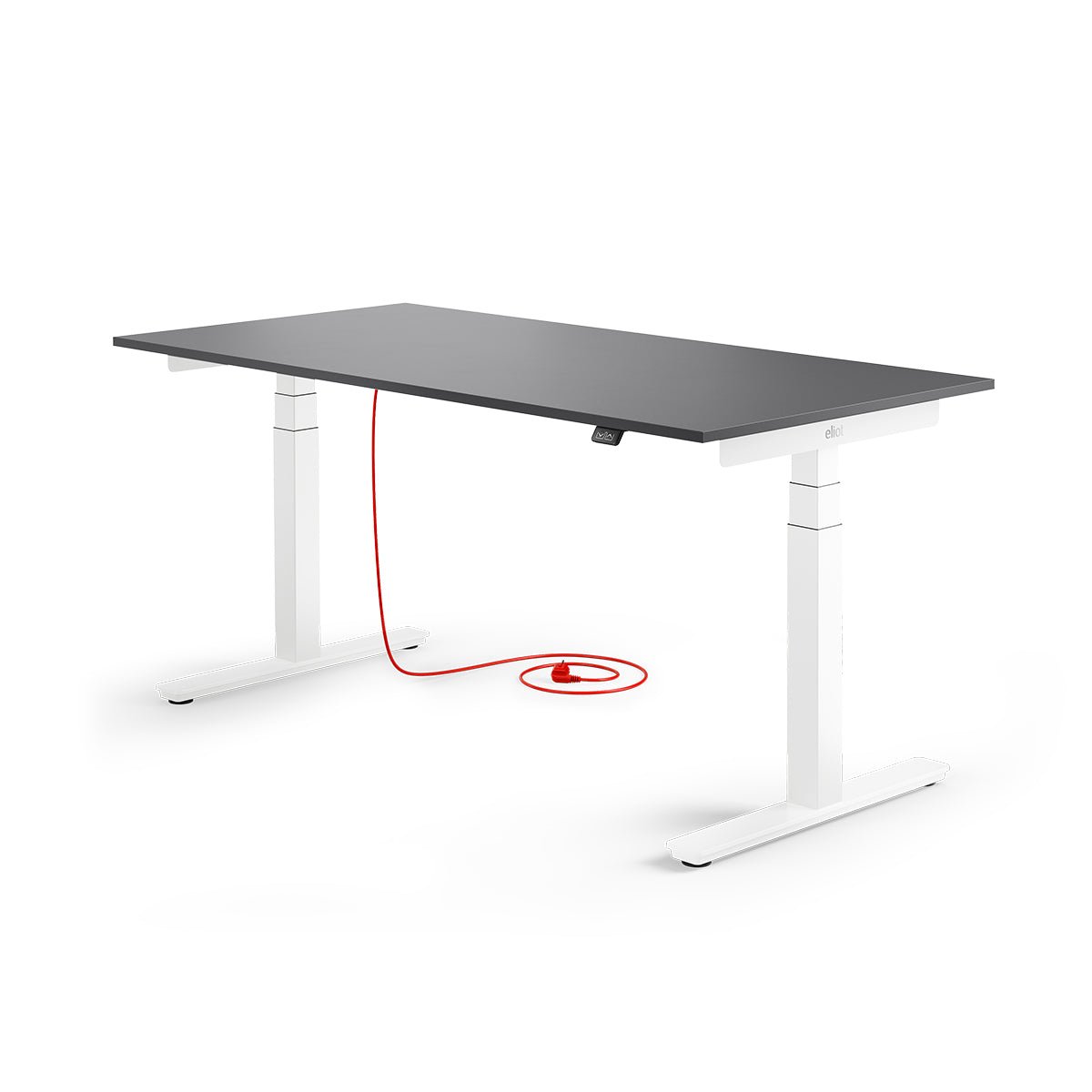 Eliot Pro White Tischplatte Soft Graphite 160x80cm - Eliot Onlineshop