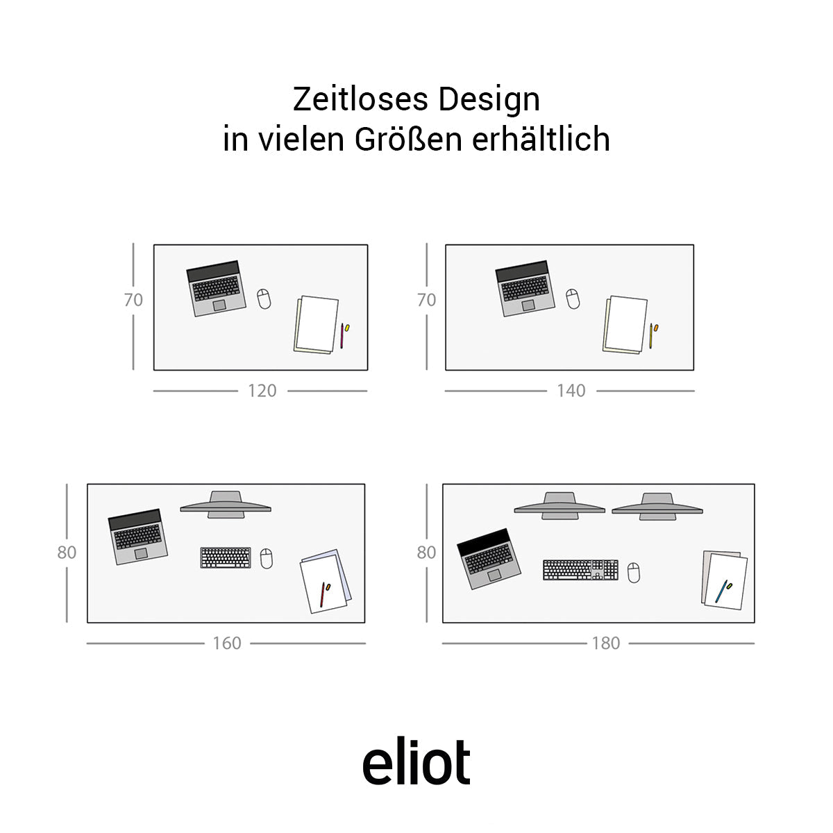 Original White mit Tischplatte Design White - Eliot Onlineshop