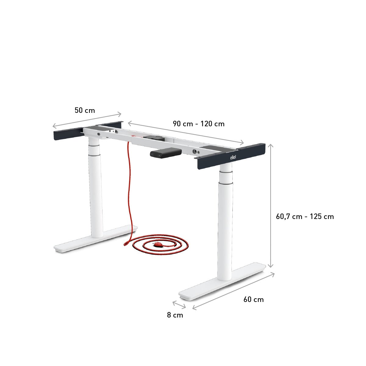 Tischgestell Tiny White - Eliot Onlineshop