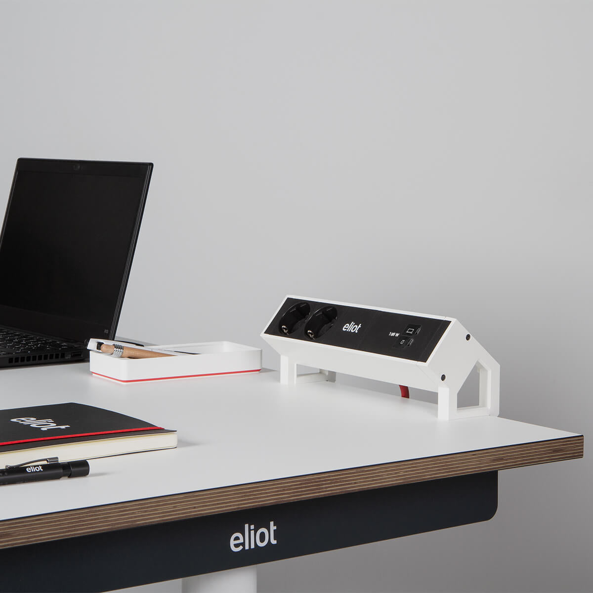 Desk White 100W Auftischsteckdose - Eliot Onlineshop