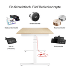 Eliot Pro White Tischplatte Eiche Multiplex 180x80cm - Eliot Onlineshop