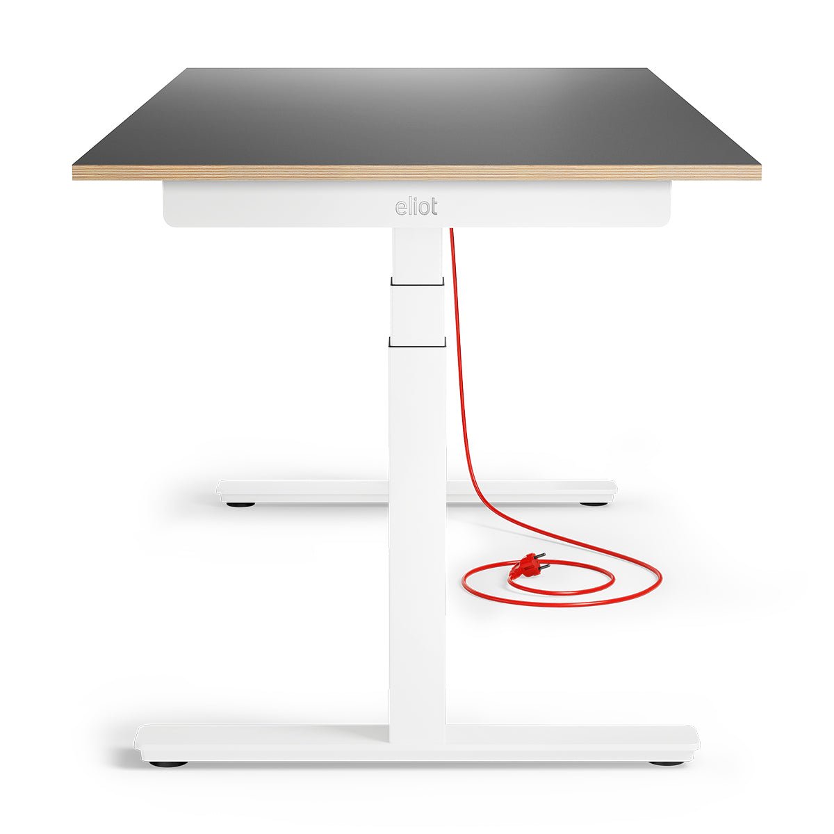 Eliot Pro White Tischplatte Multiplex Fenix Nero 160x80cm - Eliot Onlineshop