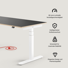 Eliot Pro White Tischplatte Multiplex Fenix Nero 180x80cm - Eliot Onlineshop