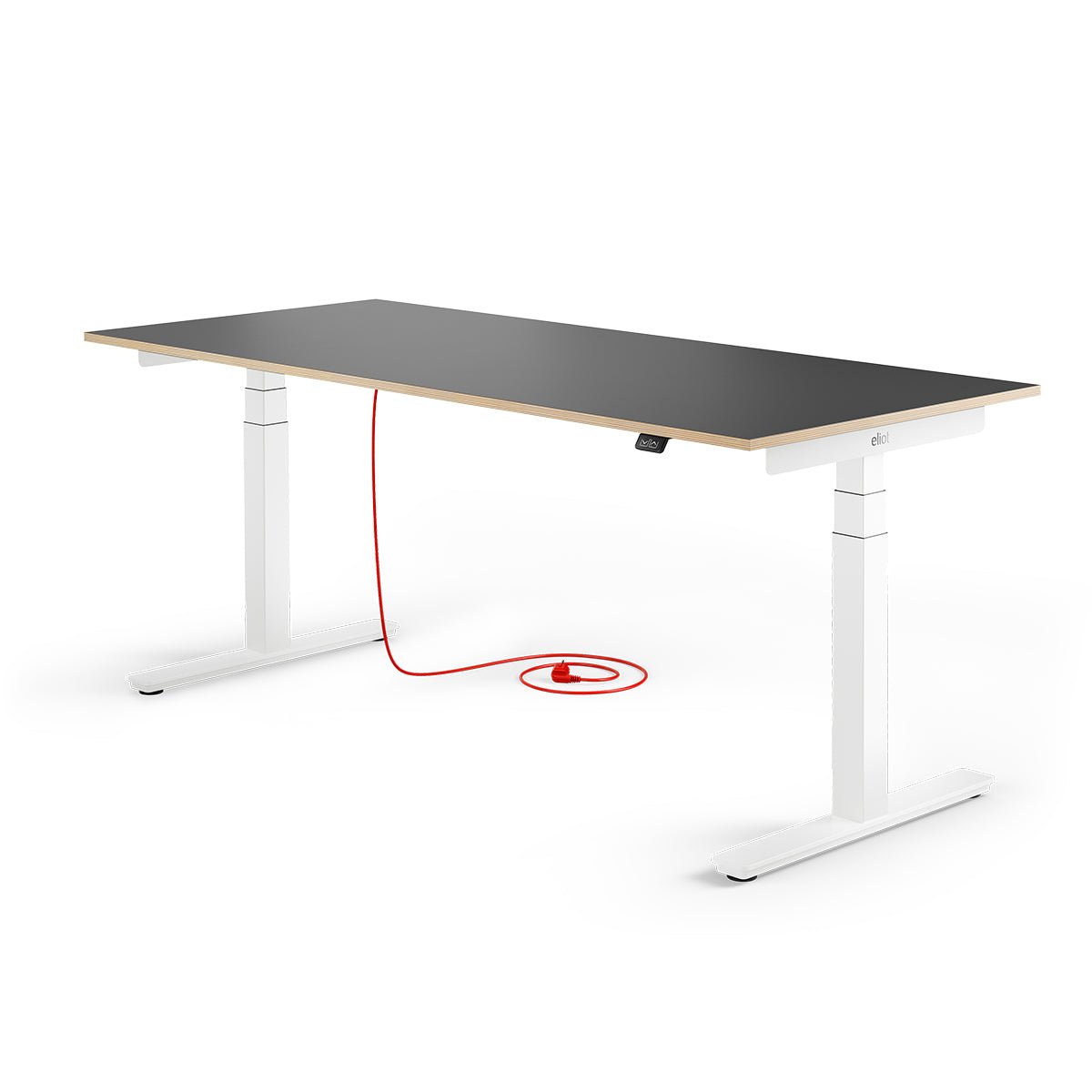 Eliot Pro White Tischplatte Multiplex Fenix Nero 180x80cm - Eliot Onlineshop