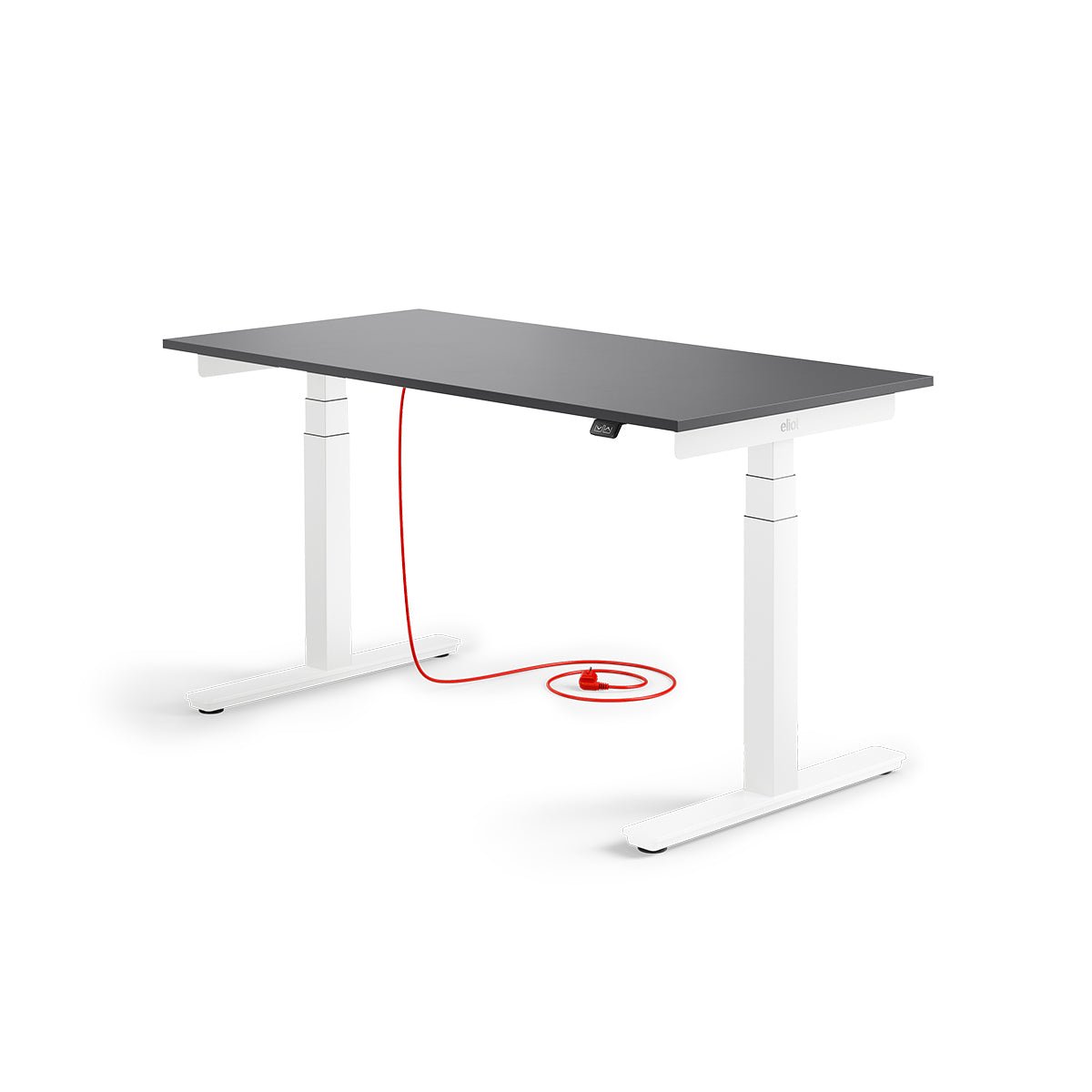 Eliot Pro White Tischplatte Soft Graphite 140x70cm - Eliot Onlineshop