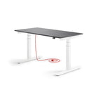 Eliot Pro White Tischplatte Soft Graphite 140x70cm - Eliot Onlineshop