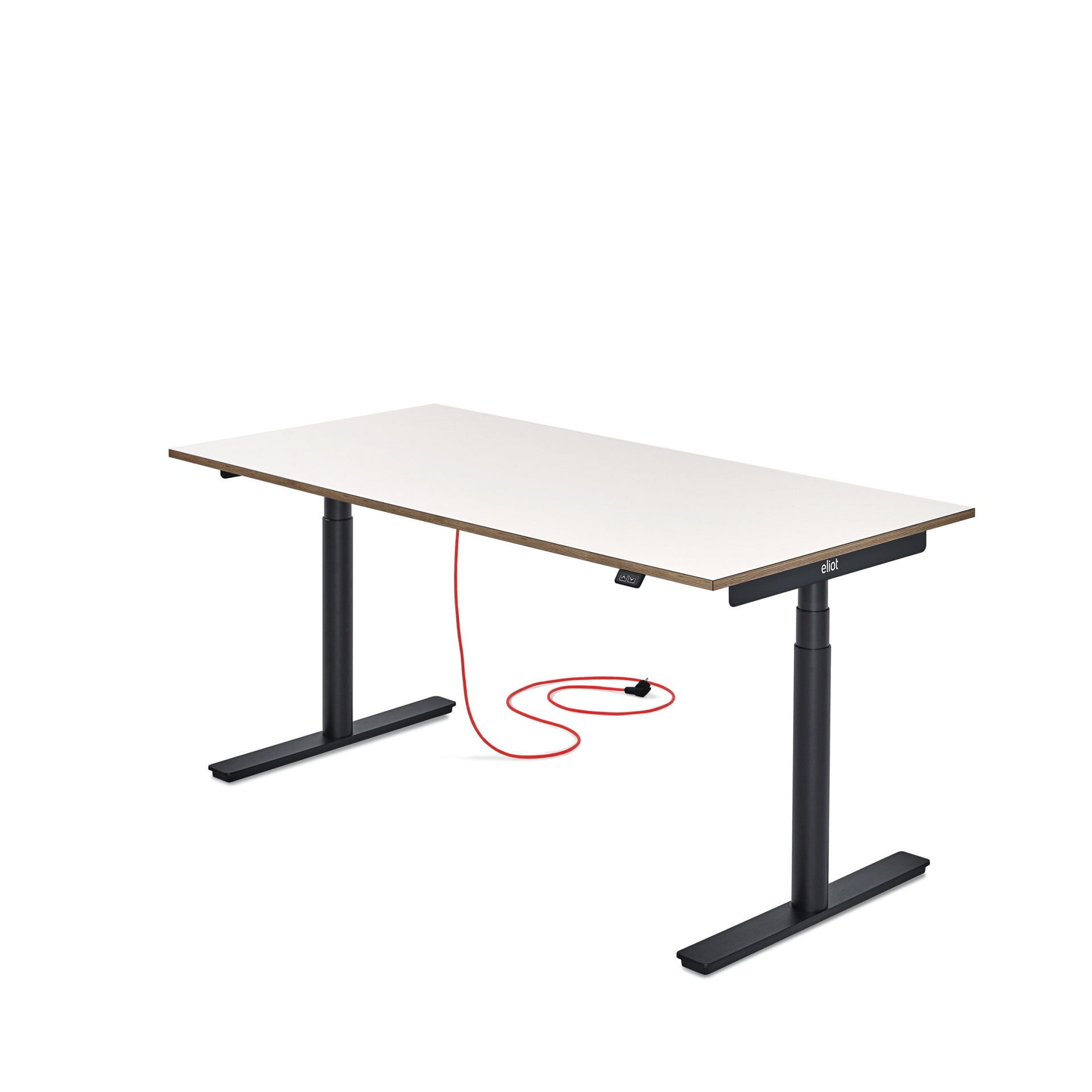 Eliot Original Black Tischplatte Design White 160x80cm