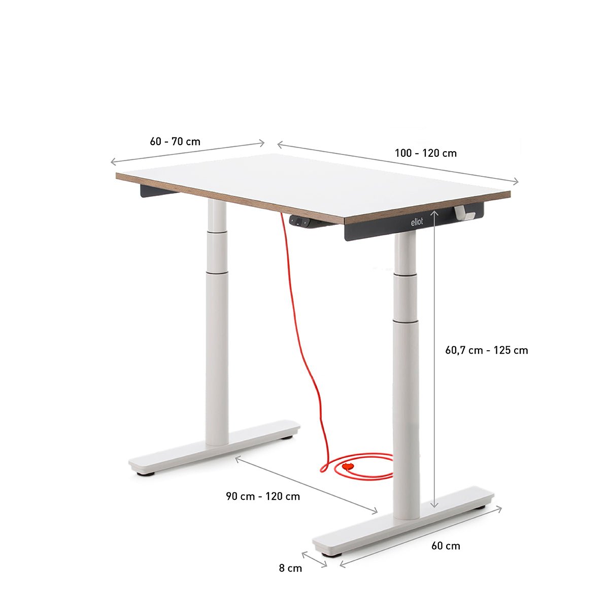 Tiny White mit Tischplatte Design White - Eliot Onlineshop