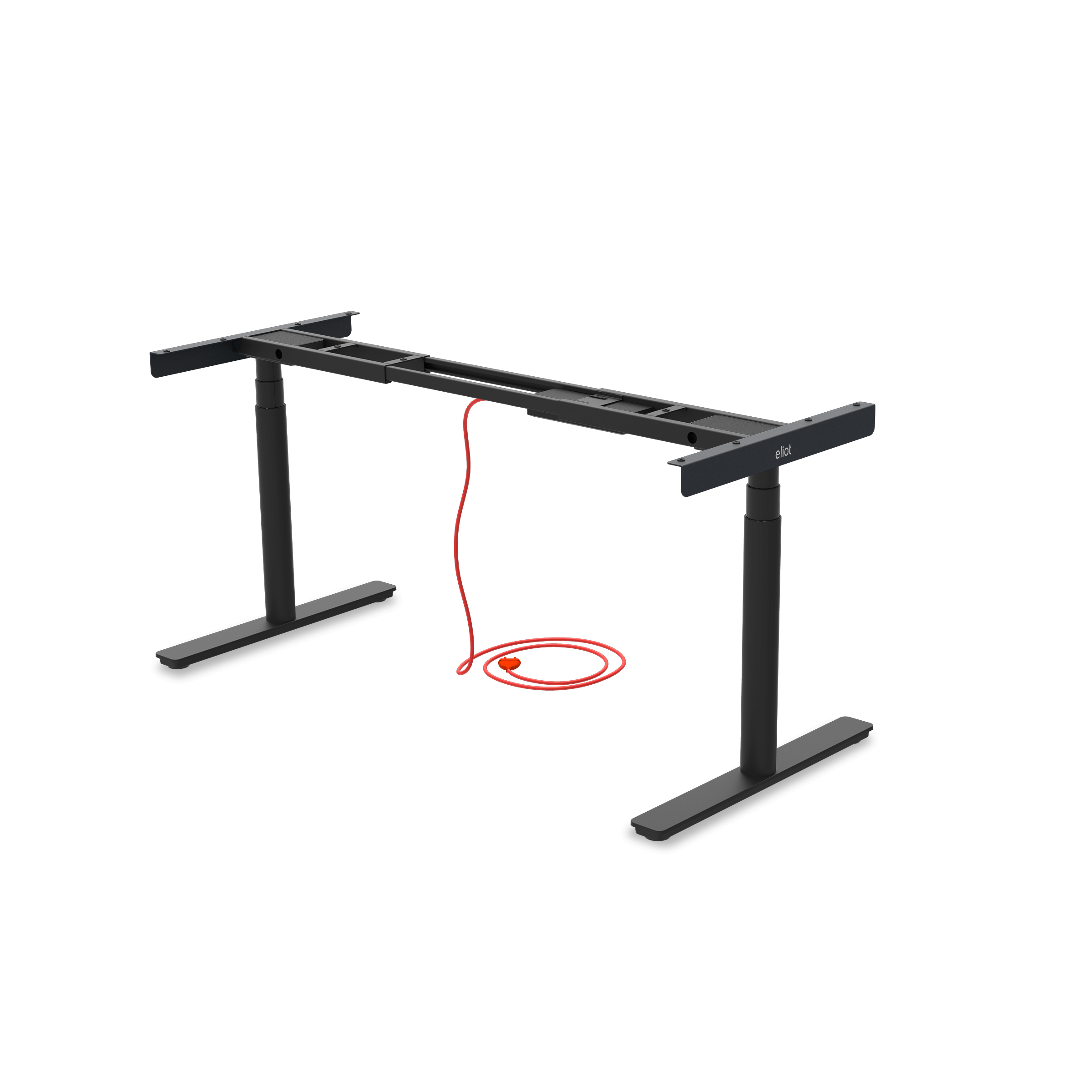 schwarzes Tischgestell für höhenverstellbaren Schreibtisch Eliot
